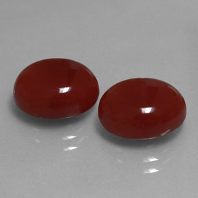 7.80 ct Red Carnelian Stone, Natural Carnelian in Oval Cabochon Shape for Sale