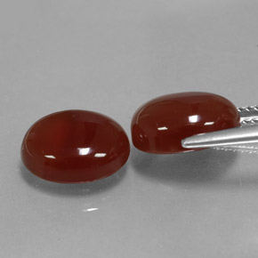 Carnelian Gemstone in 11 x 9 mm (calibrated) Size for Sale, Carnelian Stone in Red Color