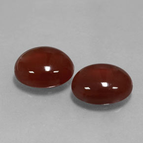 6.82 ct Red Carnelian Stone, Natural Carnelian in Oval Cabochon Shape for Sale