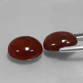 Carnelian Gemstone in 11 x 9 mm (calibrated) Size for Sale, Carnelian Stone in Red Color