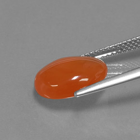 Carnelian Gemstone in 12 x 10 mm (calibrated) Size for Sale, Carnelian Stone in Orange Color