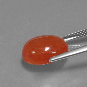 Carnelian Gemstone in 12 x 10 mm (calibrated) Size for Sale, Carnelian Stone in Red Orange Color