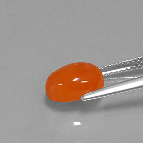 Carnelian Gemstone in 9 x 7 mm (calibrated) Size for Sale, Carnelian Stone in Orange Color