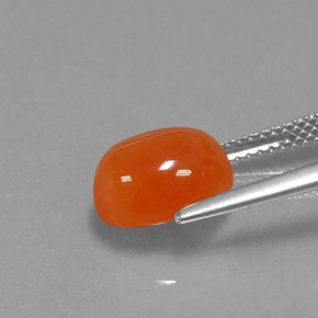 Carnelian Gemstone in 10 x 8 mm (calibrated) Size for Sale, Carnelian Stone in Red Orange Color