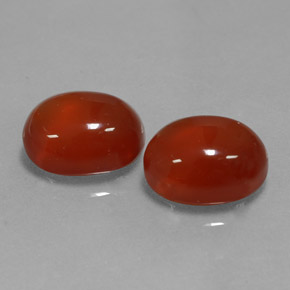 6.07 ct Orange Carnelian Stone, Natural Carnelian in Oval Cabochon Shape for Sale