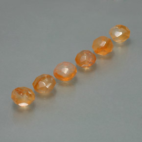 Carnelian Gemstone in 5.2 x 4.9 mm Size for Sale, Carnelian Stone in Orange Color