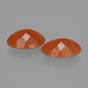 Carnelian Gemstones in 14 x 10 mm (calibrated) Size for Sale, Carnelian Stones in Orange Color