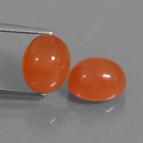 3.4ct Oval Cabochon Orange Carnelian for sale thumb image of 3.4ct Oval Cabochon Orange Carnelian (ID: 436121)
