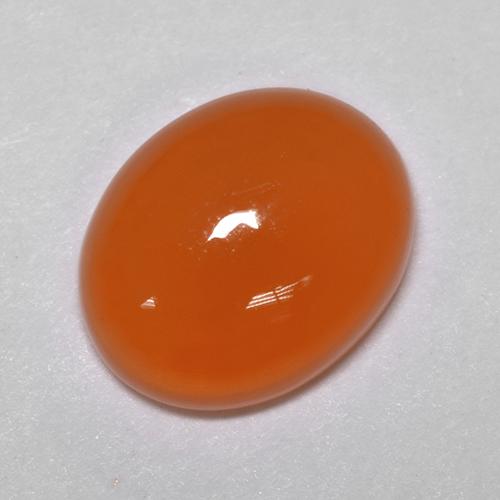 Carnelian Gemstone in 10.2 x 8.2 mm Size for Sale, Carnelian Stone in Orange Color