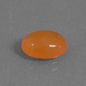 1.89 ct Orange Carnelian Stone, Natural Carnelian in Oval Cabochon Shape for Sale