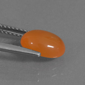 Carnelian Gemstone in 9.2 x 7.3 mm Size for Sale, Carnelian Stone in Orange Color