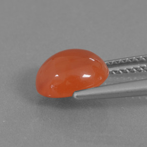 Carnelian Gemstone in 9 x 7 mm (calibrated) Size for Sale, Carnelian Stone in Orange Color
