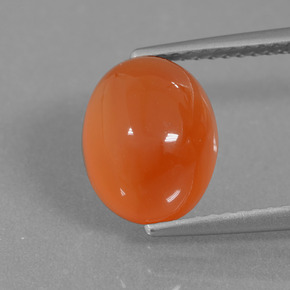 4ct Oval Cabochon Orange Carnelian Gem for sale 4ct Oval Cabochon Orange Carnelian Gem (ID: 436575)