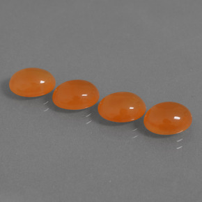 Carnelian Gemstones in 9.2 x 7.2 mm Size for Sale, Carnelian Stones in Orange Color