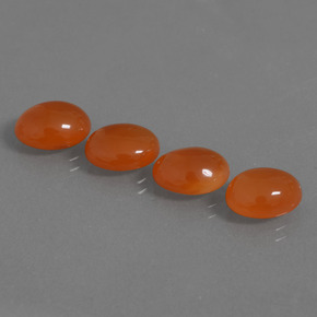 Carnelian Gemstones in 9.7 x 8.1 mm Size for Sale, Carnelian Stones in Orange Color