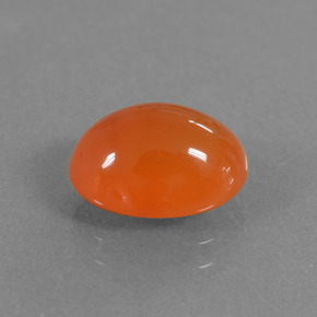 2.76 ct Orange Carnelian Stone, Natural Carnelian in Oval Cabochon Shape for Sale