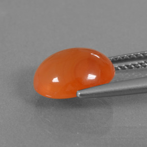 Carnelian Gemstone in 10 x 8 mm (calibrated) Size for Sale, Carnelian Stone in Orange Color
