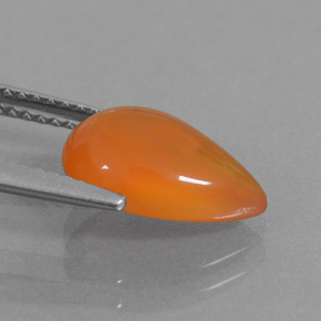 Carnelian Gemstone in 12 x 8 mm (calibrated) Size for Sale, Carnelian Stone in Orange Color