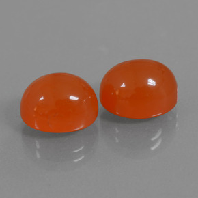 10.12 ct Orange Carnelian Stone, Natural Carnelian in Oval Cabochon Shape for Sale