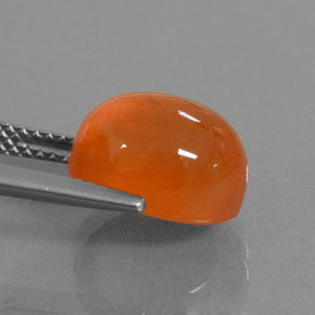 Carnelian Gemstone in 11 x 9 mm (calibrated) Size for Sale, Carnelian Stone in Orange Color