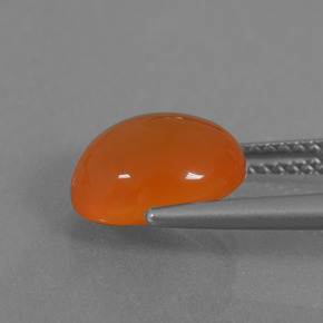 Carnelian Gemstone in 10.3 x 8.7 mm Size for Sale, Carnelian Stone in Orange Color