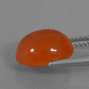 Carnelian Gemstone in 11 x 9 mm (calibrated) Size for Sale, Carnelian Stone in Orange Color