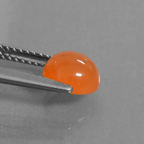 Carnelian Gemstone in 7.2 mm Size for Sale, Carnelian Stone in Orange Color