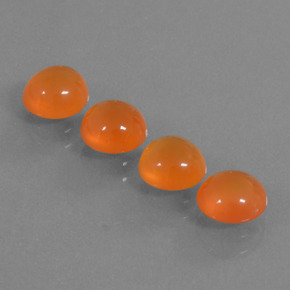 Carnelian Gemstone in 5.9 mm Size for Sale, Carnelian Stone in Orange Color
