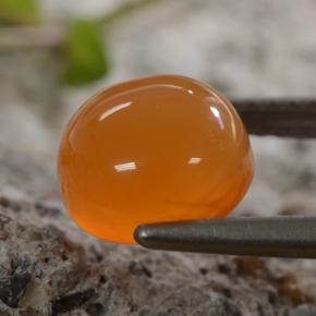 Carnelian Gemstone in 8 mm (calibrated) Size for Sale, Carnelian Stone in Orange Color