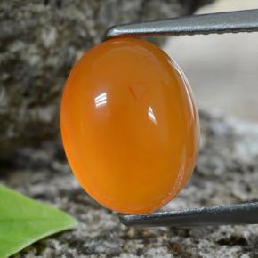 2.9ct Oval Cabochon Orange Carnelian Gem for sale 2.9ct Oval Cabochon Orange Carnelian Gem (ID: 469677)