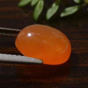 Carnelian Gemstone in 10.4 x 8.4 mm Size for Sale, Carnelian Stone in Orange Color