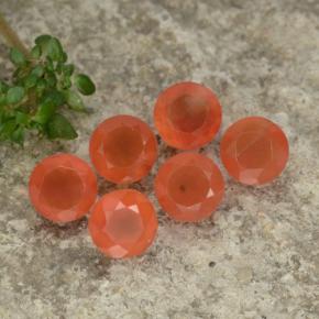 0.5ct Round Facet Orange Carnelian for sale thumb image of 0.5ct Round Facet Orange Carnelian (ID: 477208)