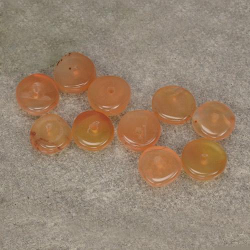 6.4ct Rondelle Orange Carnelian for sale thumb image of 6.4ct Rondelle Orange Carnelian (ID: 480170)