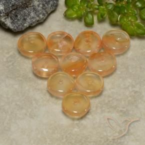 4.16 ctw Orange Carnelian Stones, Natural Carnelian in Rondelle Shape for Sale
