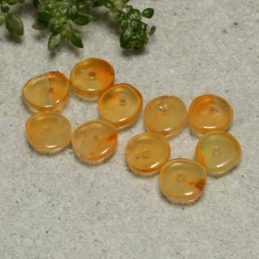 3.5ct Rondelle Orange Carnelian for sale thumb image of 3.5ct Rondelle Orange Carnelian (ID: 480229)
