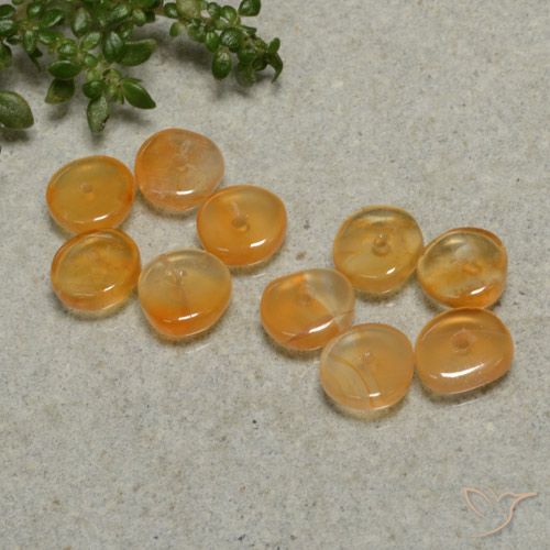 4.25 ct Rondelle Cut Carnelian, 5.5 x 5 mm From India, Photo A