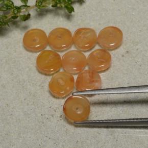 0.7ct Rondelle Orange Carnelian for sale thumb image of 0.7ct Rondelle Orange Carnelian (ID: 480312)