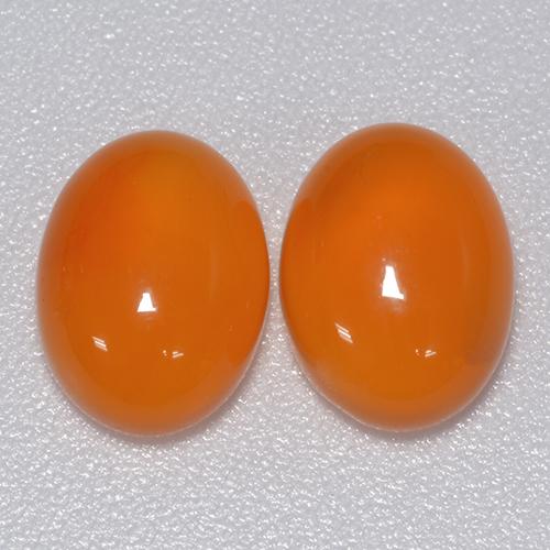 1.5ct Oval Cabochon Orange Carnelian Gem for sale 1.5ct Oval Cabochon Orange Carnelian Gem (ID: 494628)