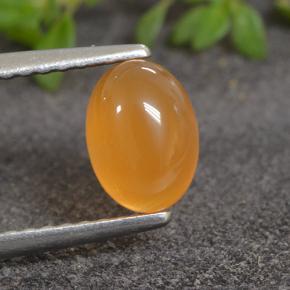 Medium Orange Карнеол Камень - 1ct Овал Кабошон (ID: 495479)