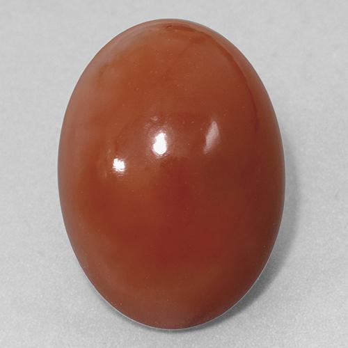 Light Red Carnelian Gem - 31.1ct Oval Cabochon (ID: 510770)