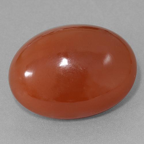 27.77 ct Red Carnelian Stone, Natural Carnelian in Oval Cabochon Shape for Sale