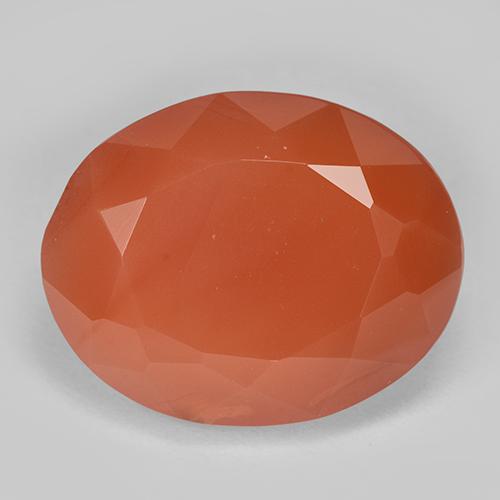 Naranja fuego Cornalina Gema - 11.4ct Forma ovalada (ID: 513177)