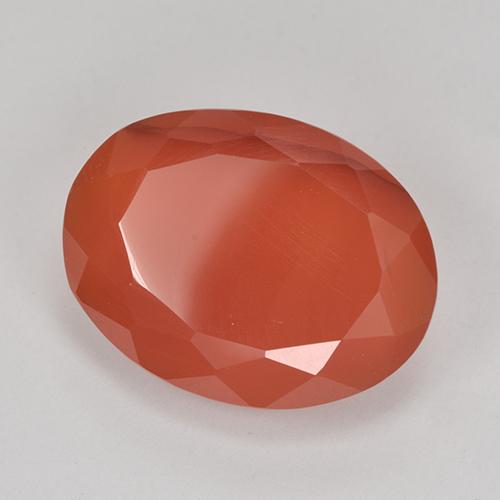 Medium Orange Карнеол Камень - 8.6ct Фасетный Овал (ID: 513180)
