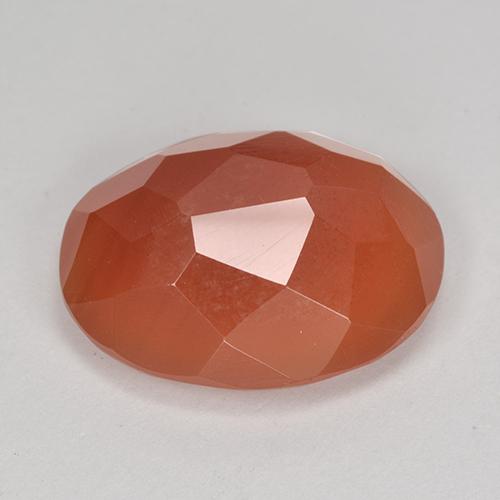 Carnelian Gemstone in 16.5 x 13.3 mm Size for Sale, Carnelian Stone in Medium Orange Color