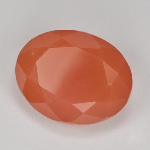 9.10 ct Orange Carnelian Stone, Natural Carnelian in Oval Facet Shape for Sale