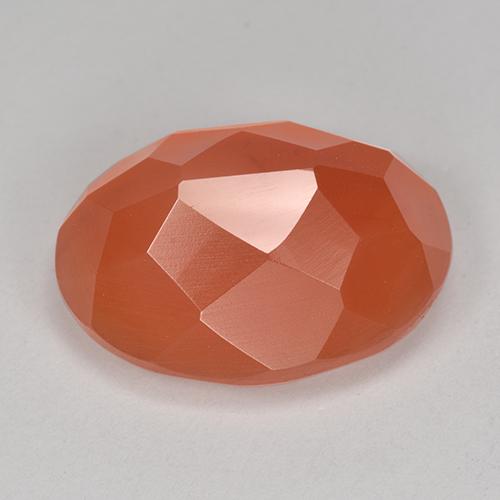 Carnelian Gemstone in 16.1 x 12.5 mm Size for Sale, Carnelian Stone in Fire Orange Color