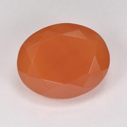 Fire Orange Карнеол Камень - 9.2ct Фасетный Овал (ID: 513216)