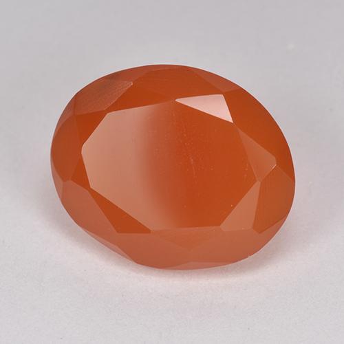 Naranja intenso Cornalina Gema - 7.1ct Forma ovalada (ID: 513221)