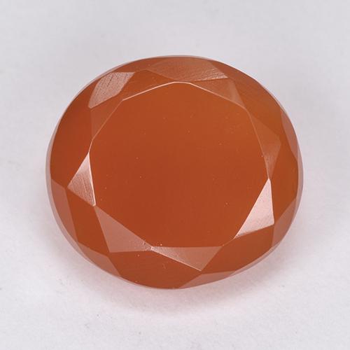 Light Red Карнеол Камень - 7.6ct Фасетный Овал (ID: 513406)