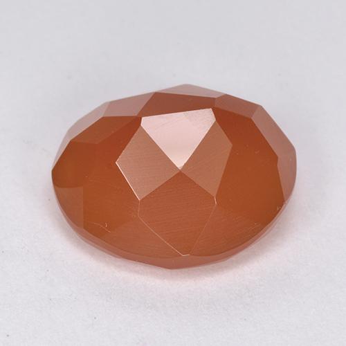 Carnelian Gemstone in 13.7 x 12.4 mm Size for Sale, Carnelian Stone in Light Red Color